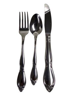 Oneida Chateau 3-piece child flatware silverware set . service for 1